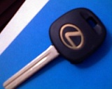 TP00TOYO-30P_*_TOY48BT0_* logo Lexus Transponder Key Blank (Long Blade)