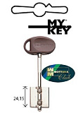 Mottura-92.310/4 Ключ сувальдный MY KEY с длиной ножки 40 мм.